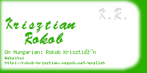 krisztian rokob business card